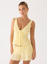 Aberley Top - Yellow