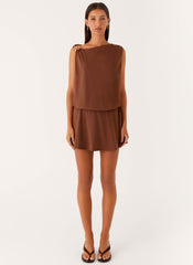 Ala Mini Dress - Chocolate