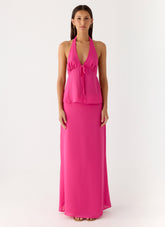 Ashlea Maxi Skirt - Fuchsia