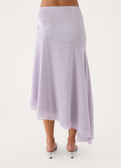 Be My Twilight Midi Skirt - Pale Lavender
