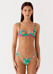 Benedita Knotted Bikini Top - Jungle Bloom