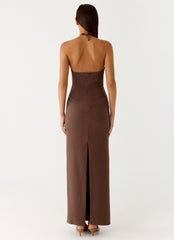 Bloomers Maxi Dress - Brown