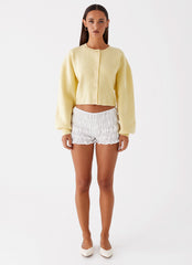 Daphne Knit Cardigan - Butter Yellow
