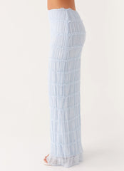 Daydreaming Low Rise Maxi Skirt - Blue