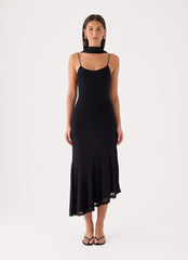 Demitra Midi Dress - Black
