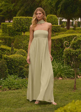 Elarose Scarf Maxi Dress - Soft Lime