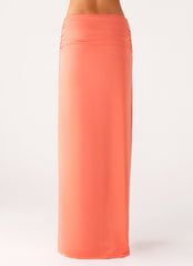 Elisabetta Maxi Skirt - Coral