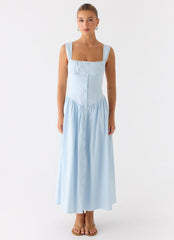 Emmalina Midi Dress - Blue