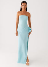 Fenway Strapless Maxi Dress - Mint