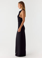 Hidden Agenda Maxi Dress - Black