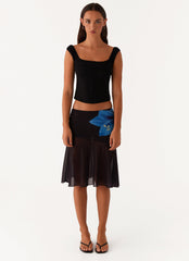 Indie Midi Skirt - Black
