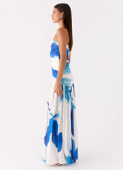 Laidee Maxi Dress - Cerulean Bloom