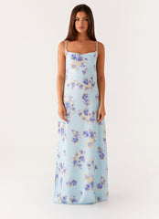 Liana Cowl Maxi Dress - Print