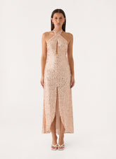 Lights off Maxi Dress - Nude