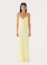 Loved By You Maxi Dress - Butter Yellow