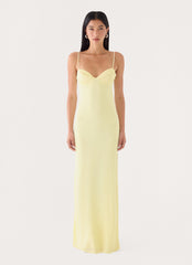 Loved By You Maxi Dress - Butter Yellow