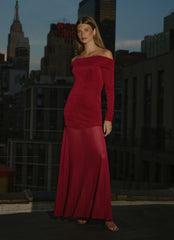 Lush Static Maxi Dress - Sangria