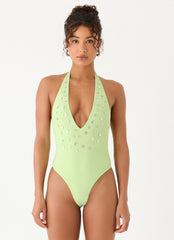 Mattia One Piece Swimsuit - Lime