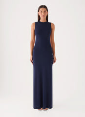 Monroe Knit Maxi Dress - Royal Blue