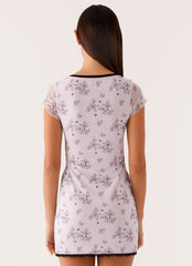 Rocca Mini Dress - Lavender Meadow