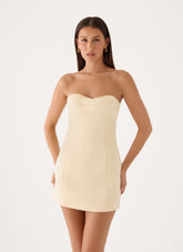 The Spotlight Mini Dress - Champagne