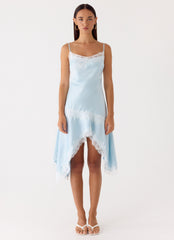 Starla Midi Dress - Pale Blue
