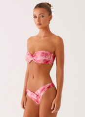 Delta Bandeau Bikini Top - Flamingo Fling
