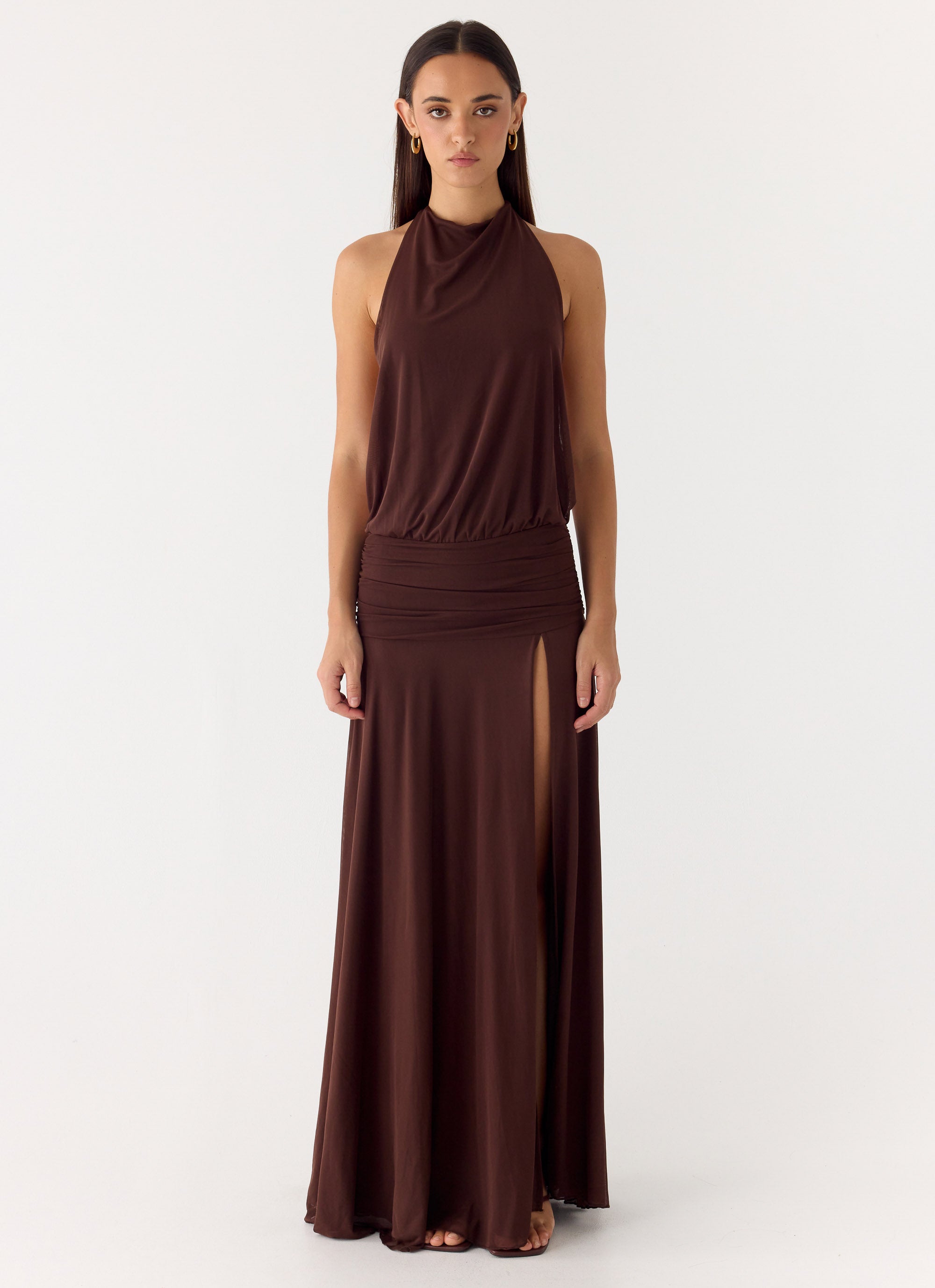All This Aura Maxi Dress - Chocolate