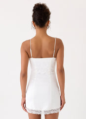 Aloura Lace Mini Dress - White