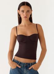 Ame Underwire Top - Chocolate