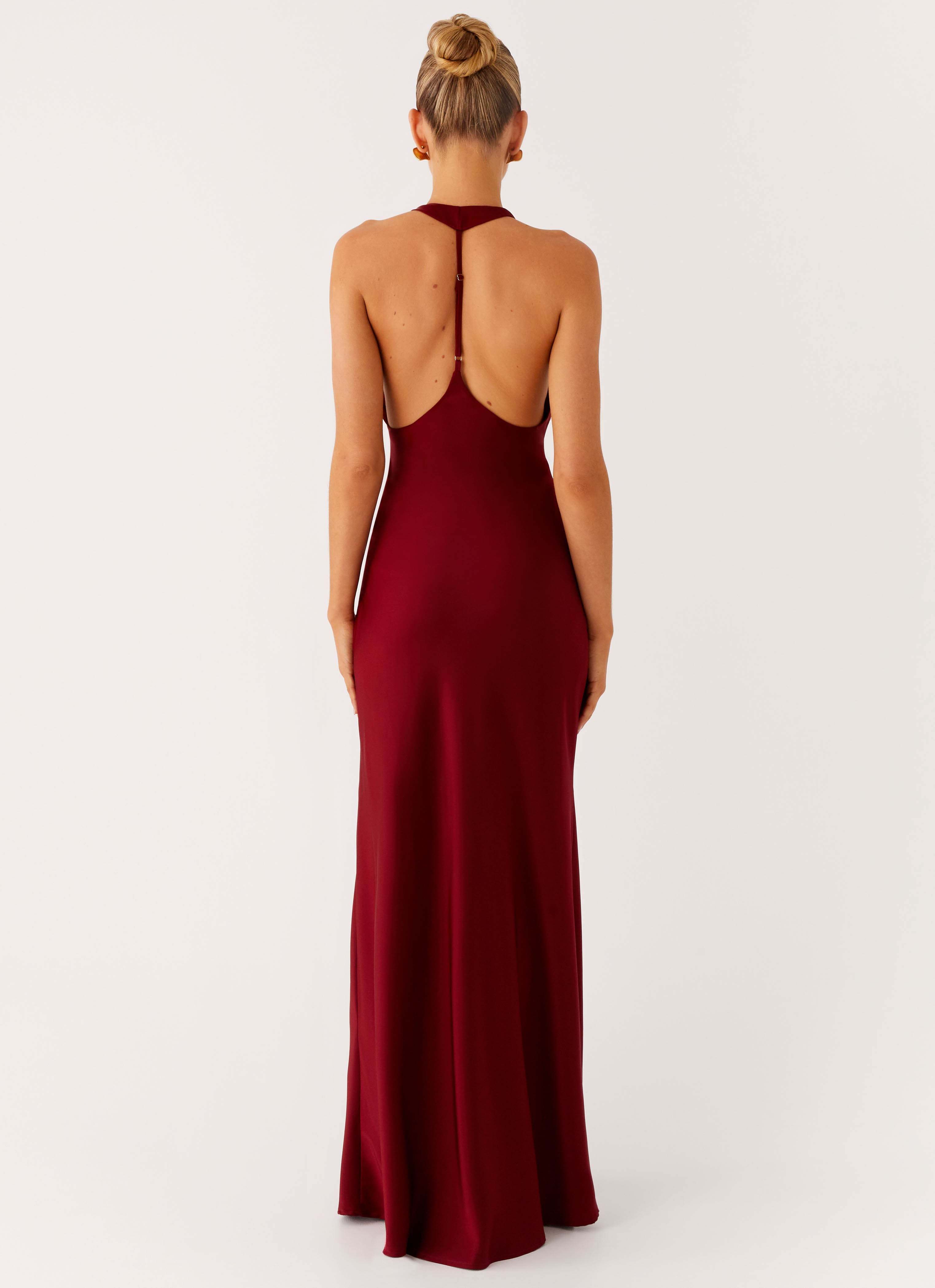 Angie Maxi Dress - Burgundy