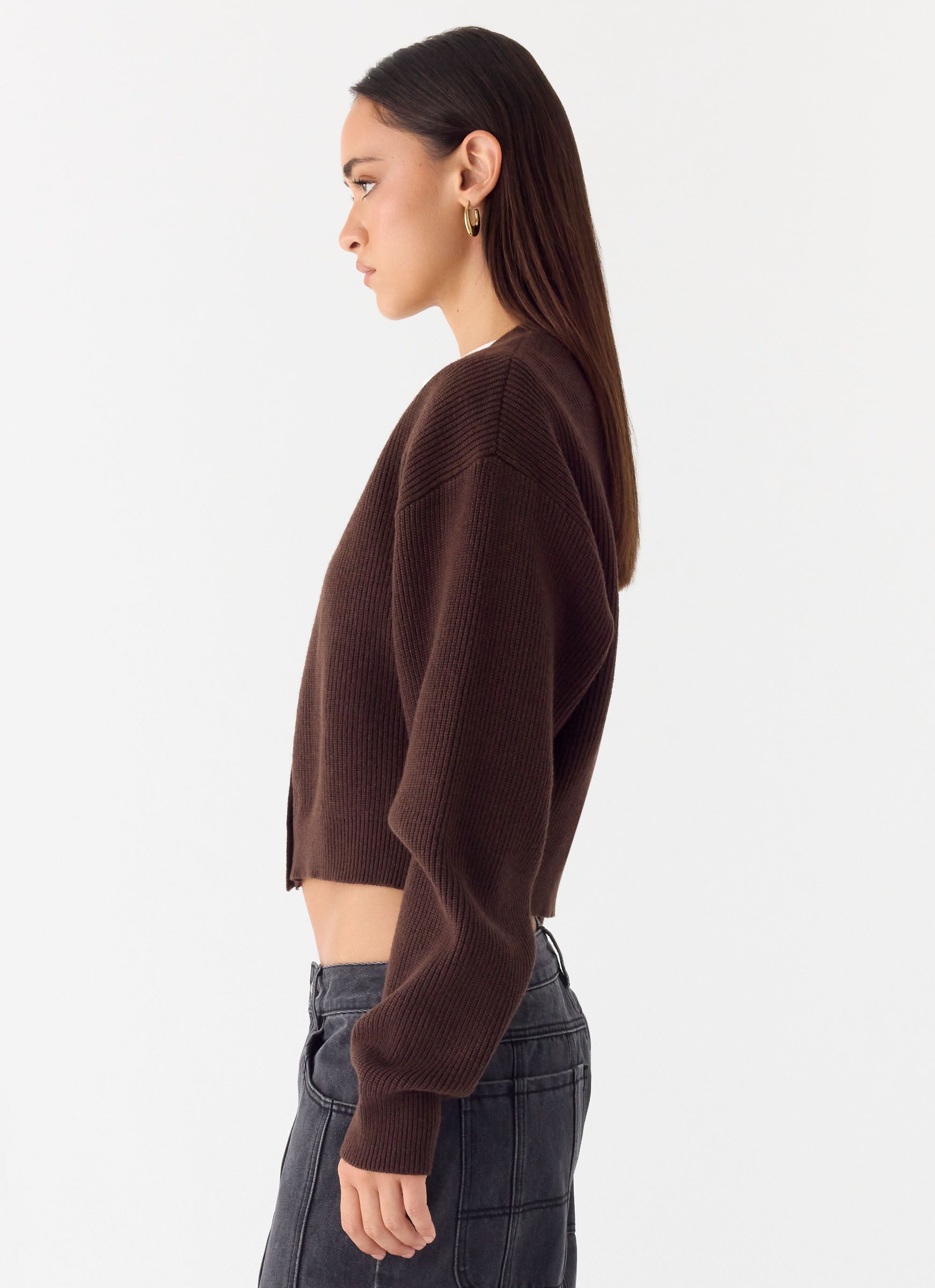 Ashby Knit Sweater - Chocolate