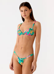 Benedita Knotted Bikini Top - Jungle Bloom
