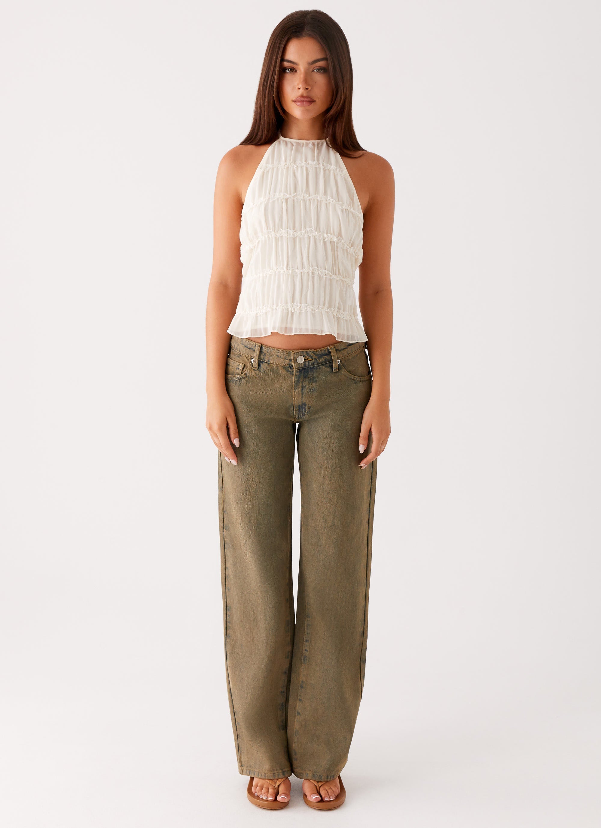 Bennie Halter Top - Ivory