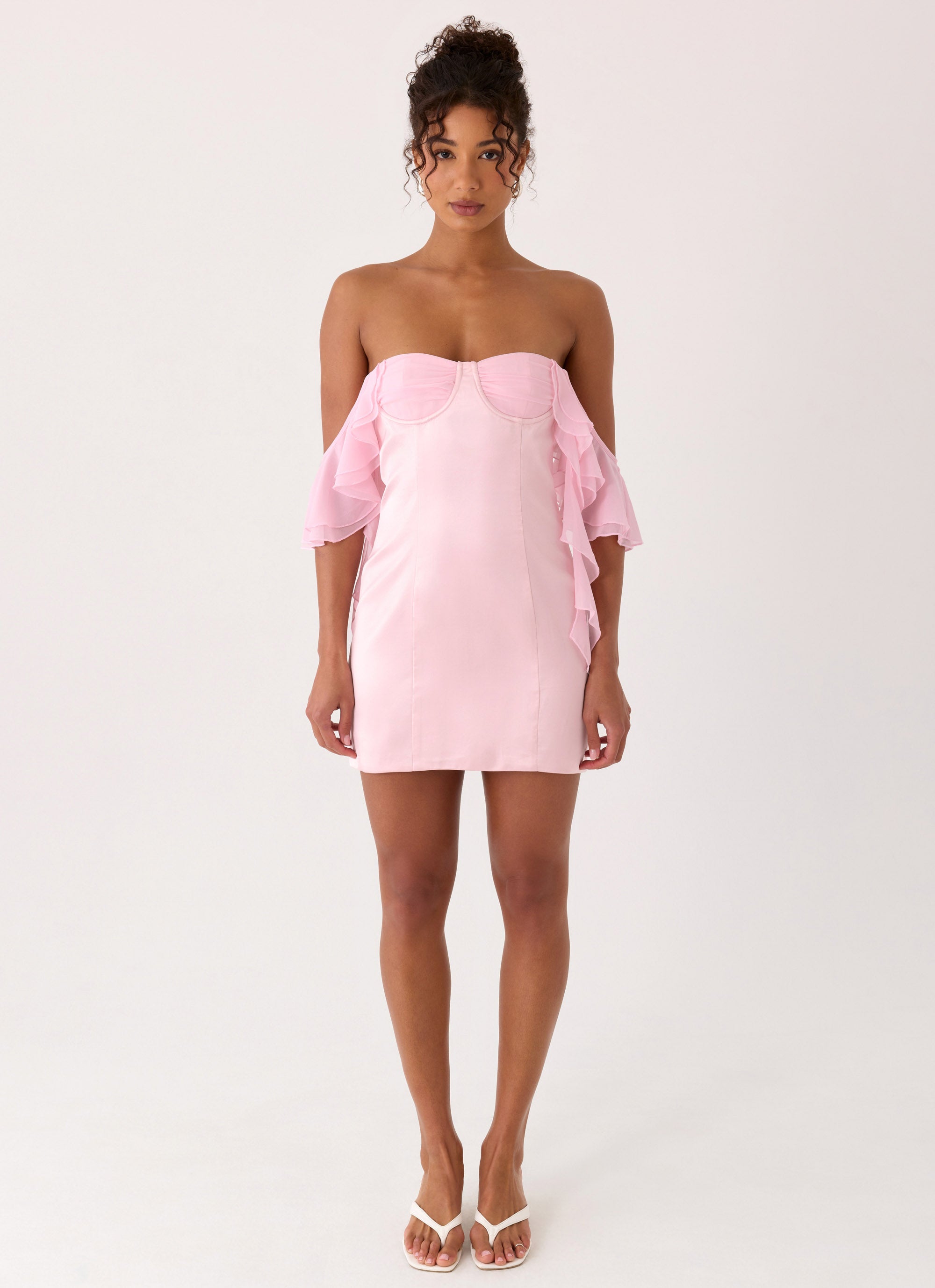 Bex Strapless Mini Dress - Pink
