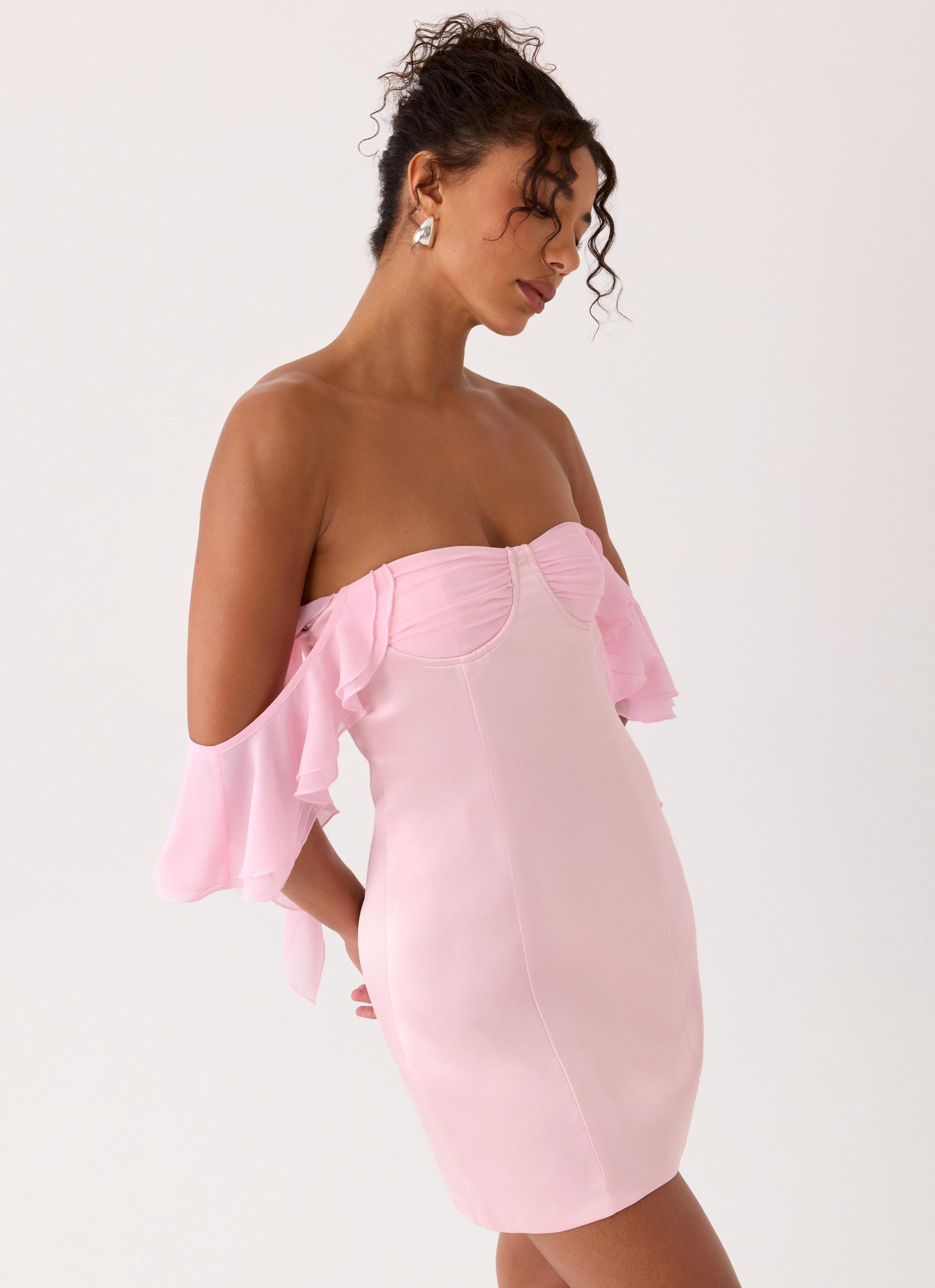 Bex Strapless Mini Dress - Pink
