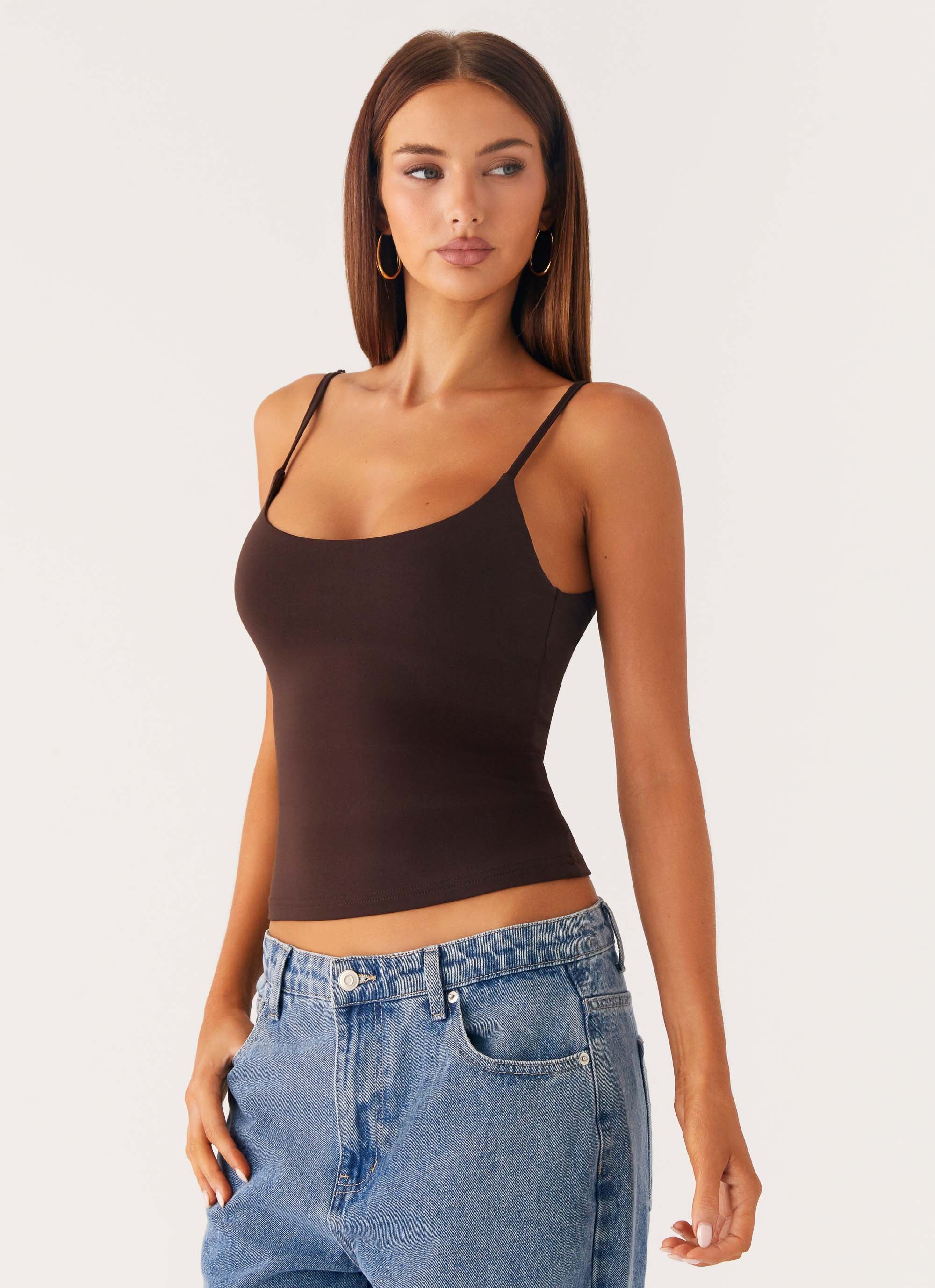 Blondie Tank Top - Chocolate