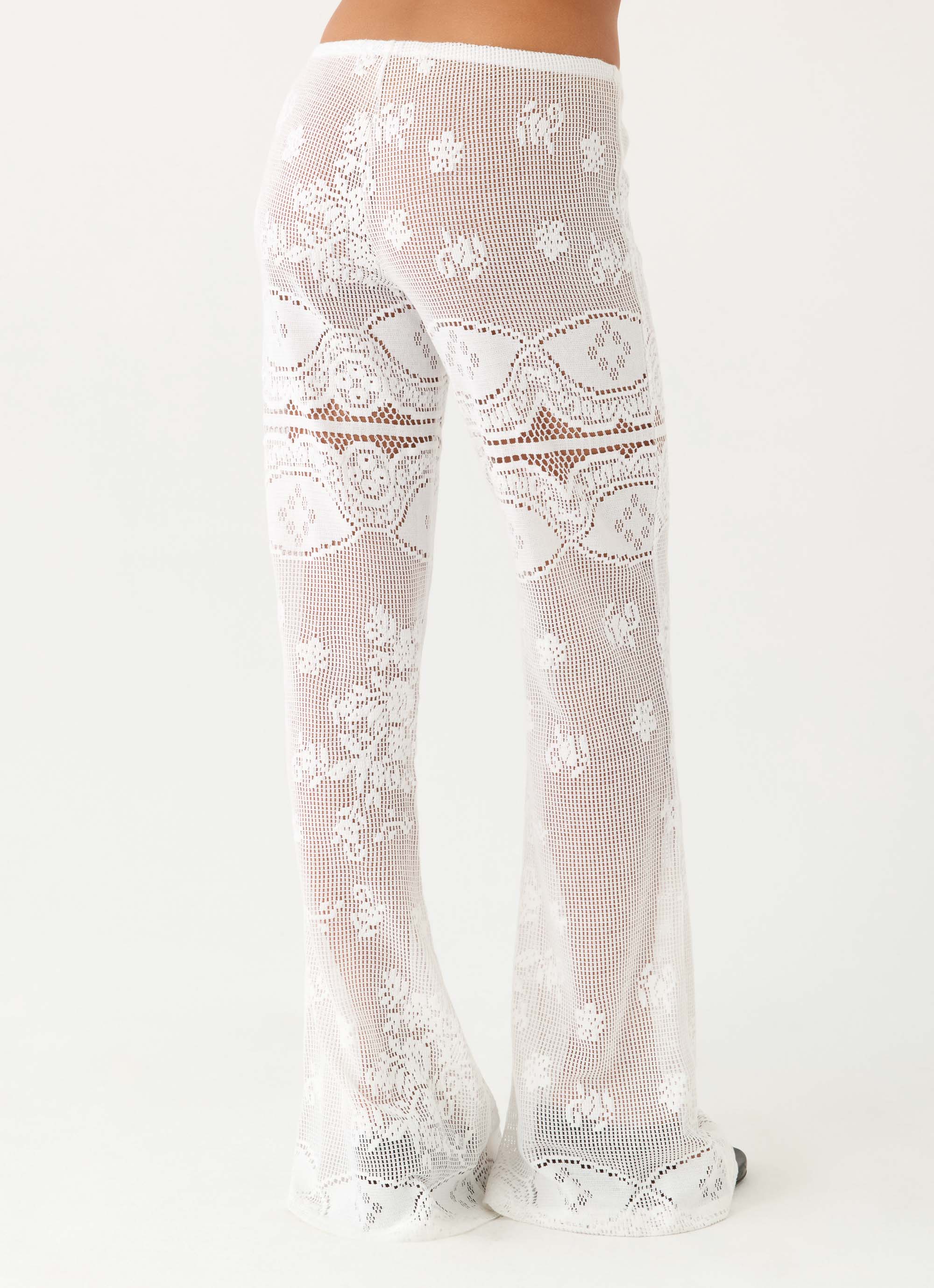 Bosten Low Rise Pants - White