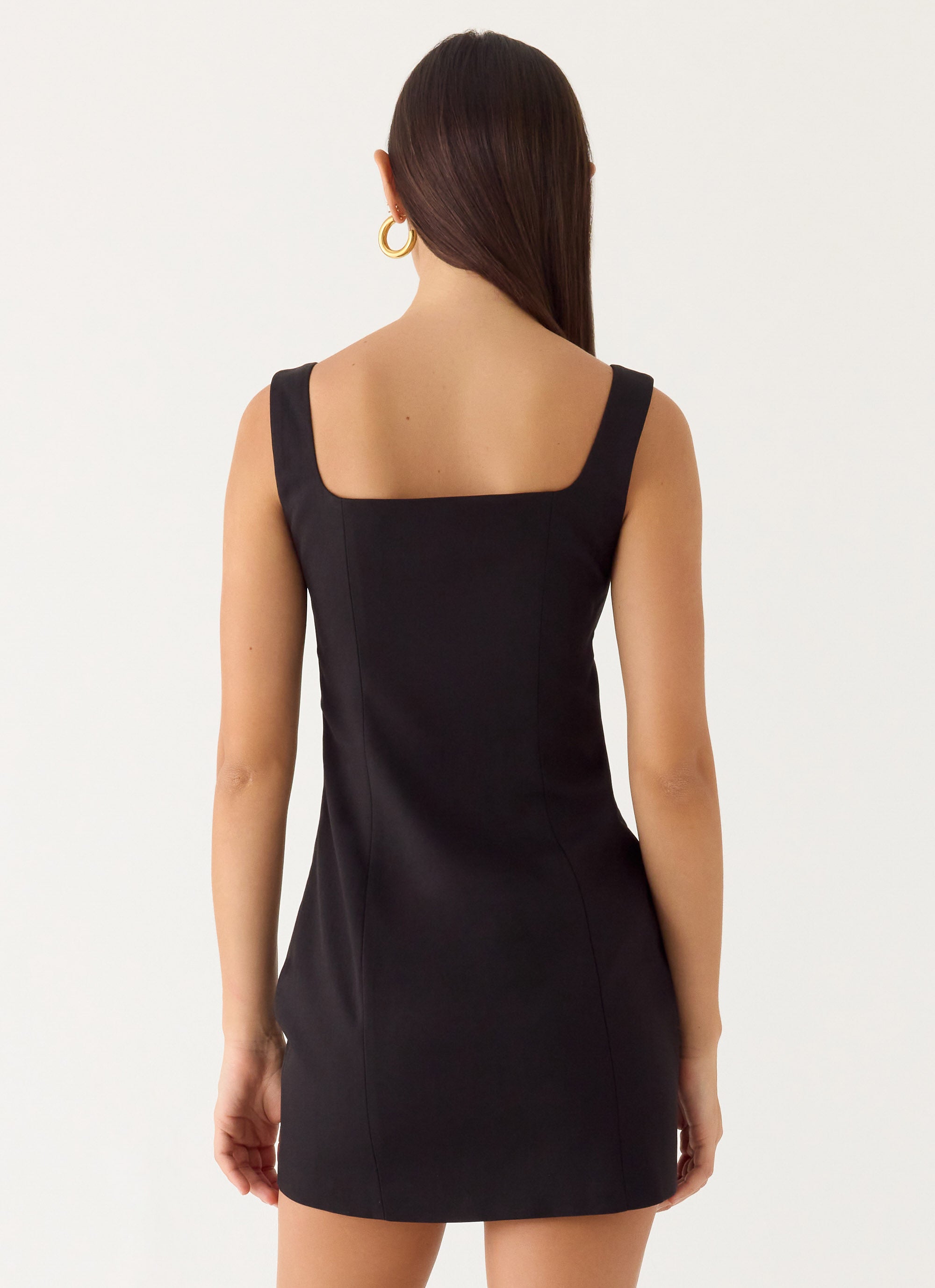 Brief Tension Mini Dress - Black