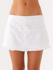 Bristol Mini Skirt - White