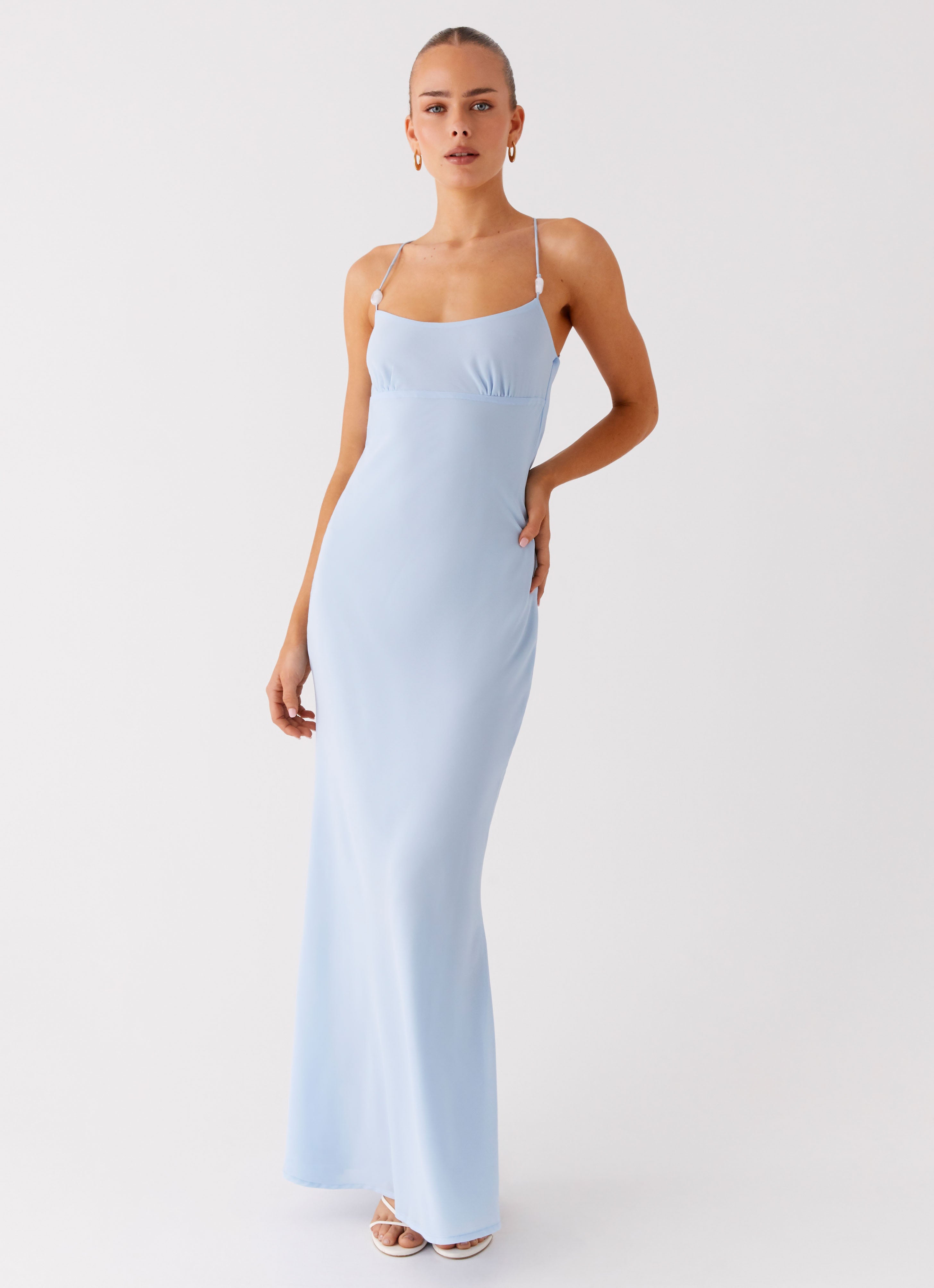 Cabello Maxi Dress - Pale Blue