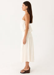 Calanthe Midi Dress - Ivory