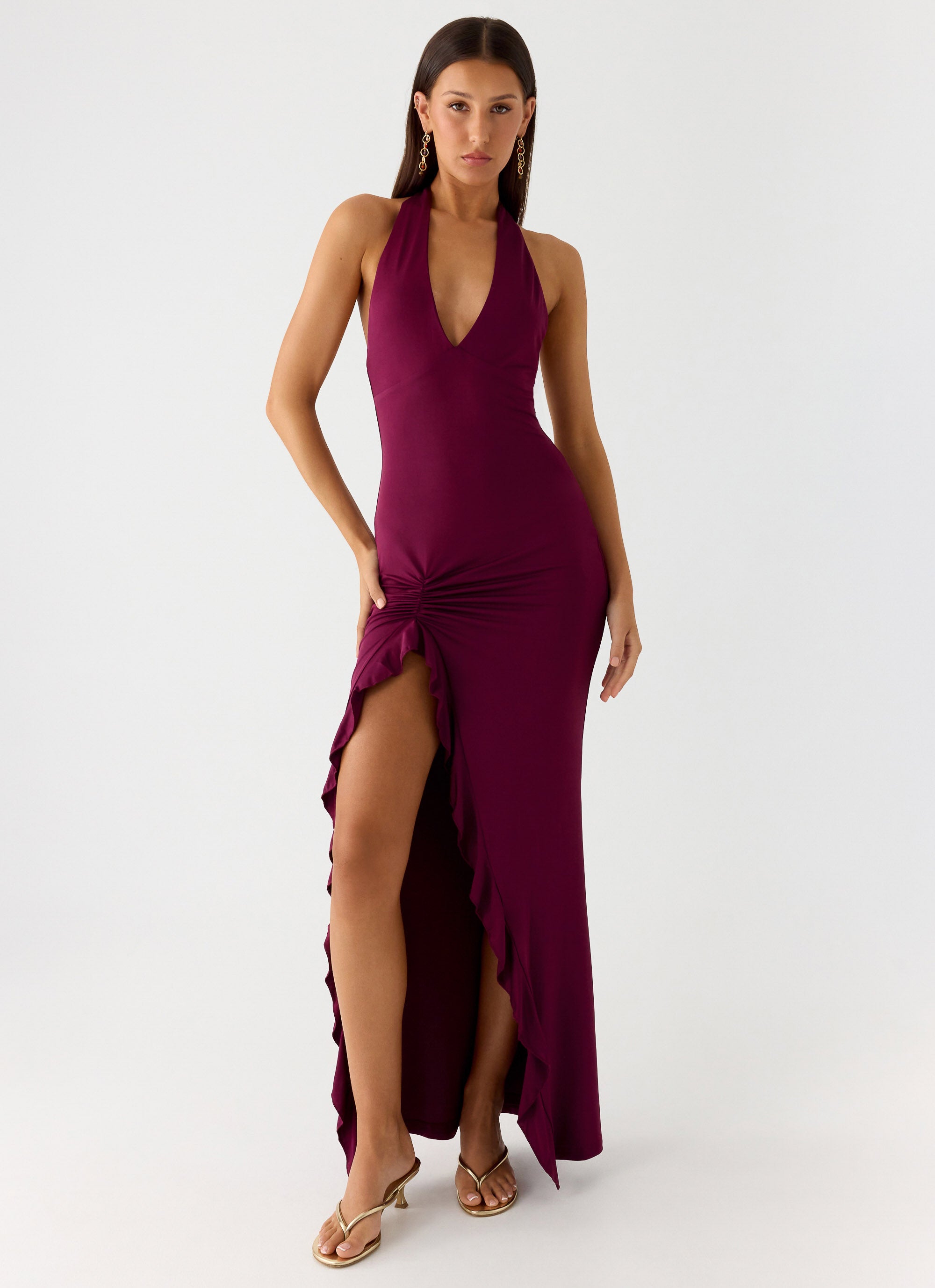 Charmed By You Maxi Dress - Plum