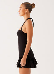 Cheryl Bustier Mini Dress - Black
