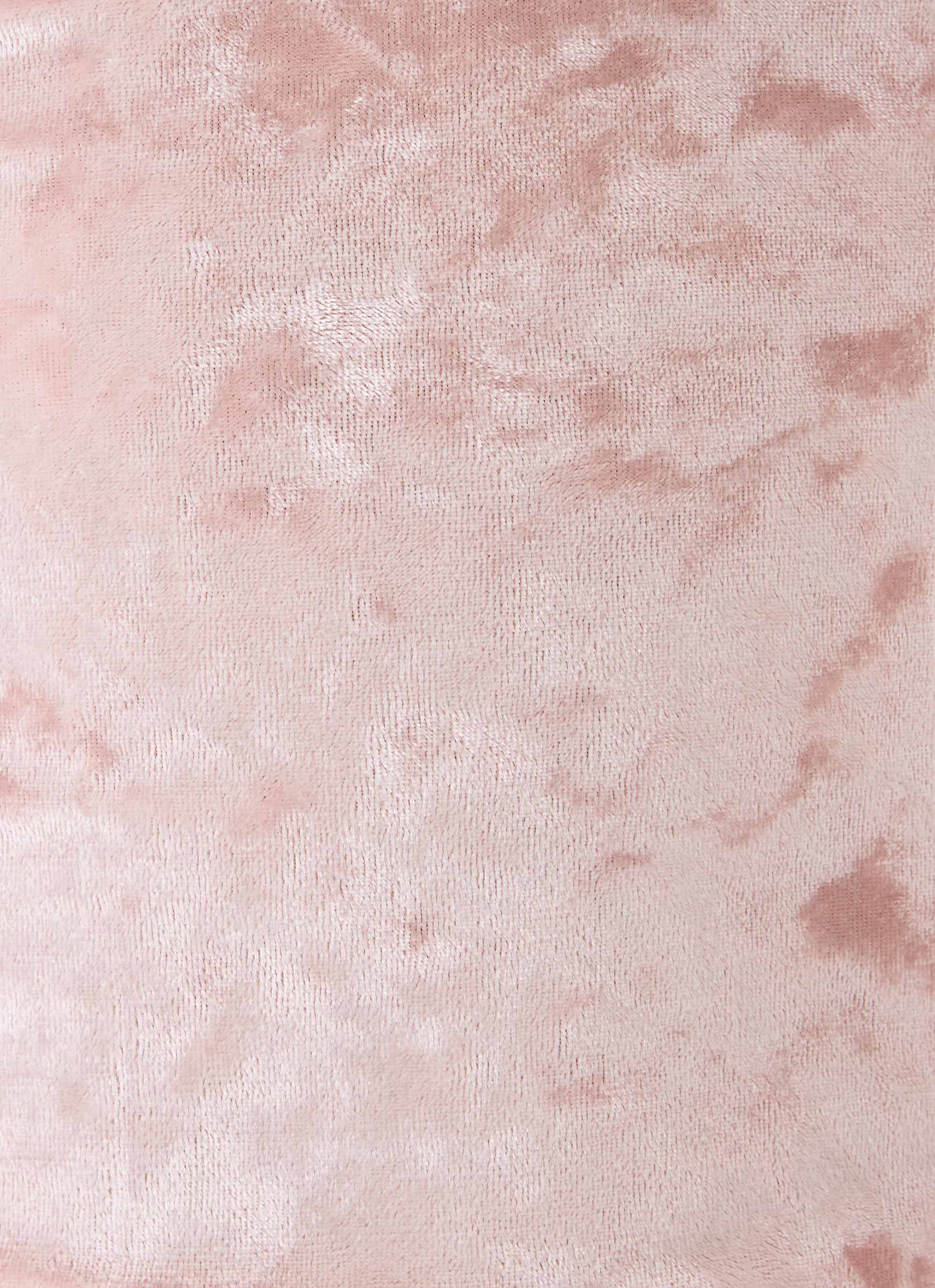 Ceila Crushed Velvet Top - Soft Pink