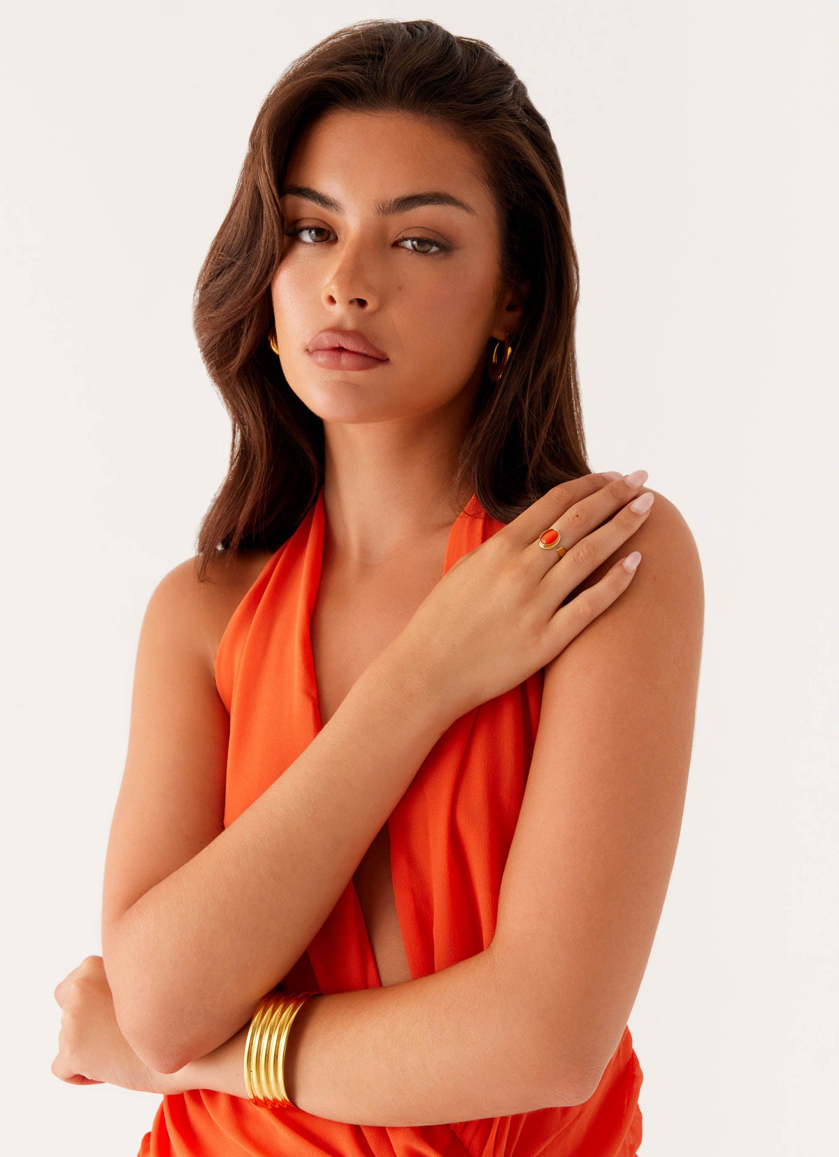 Coralina Ring - Gold/Amber