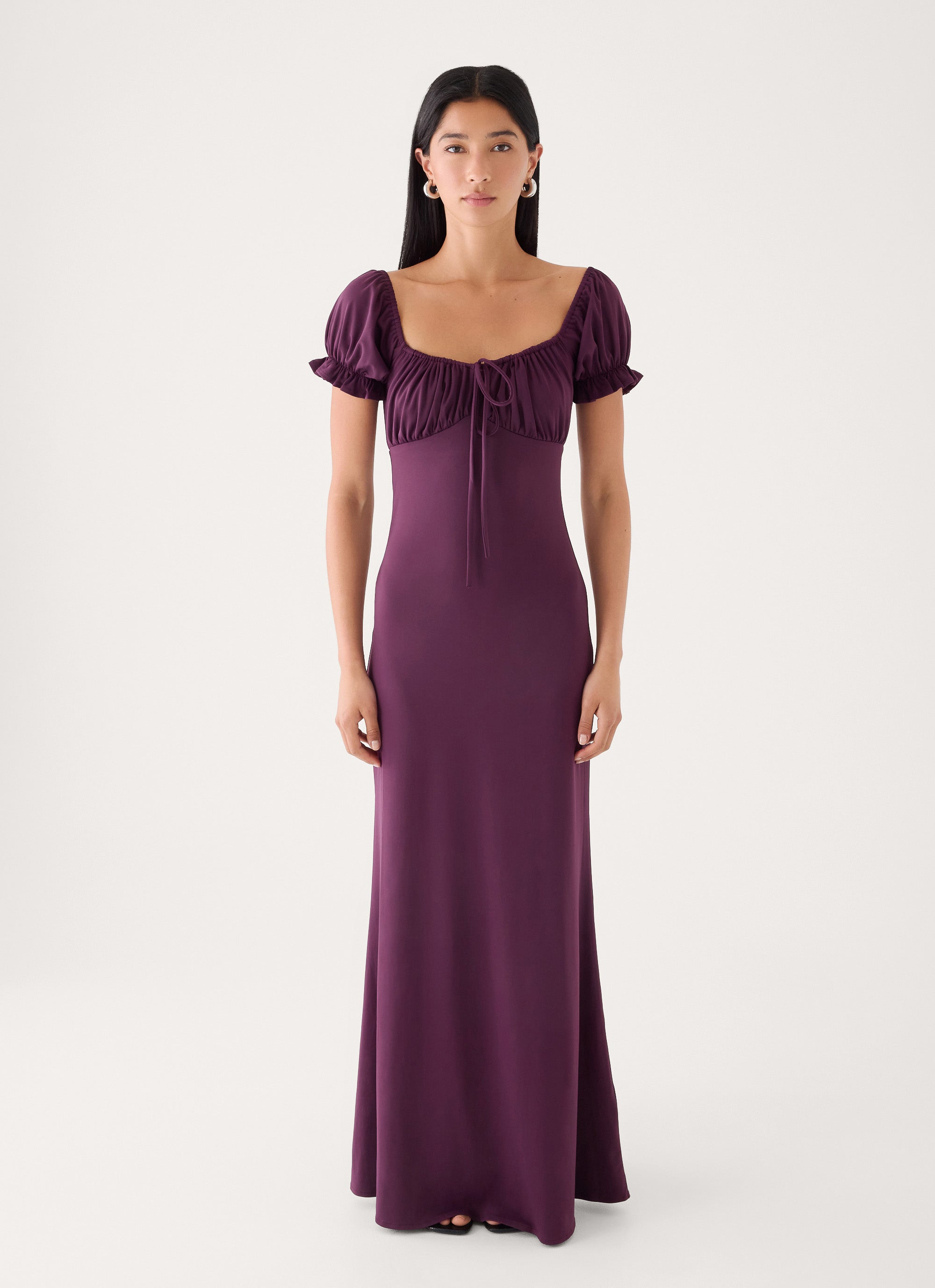 Dahli Jersey Maxi Dress - Eggplant