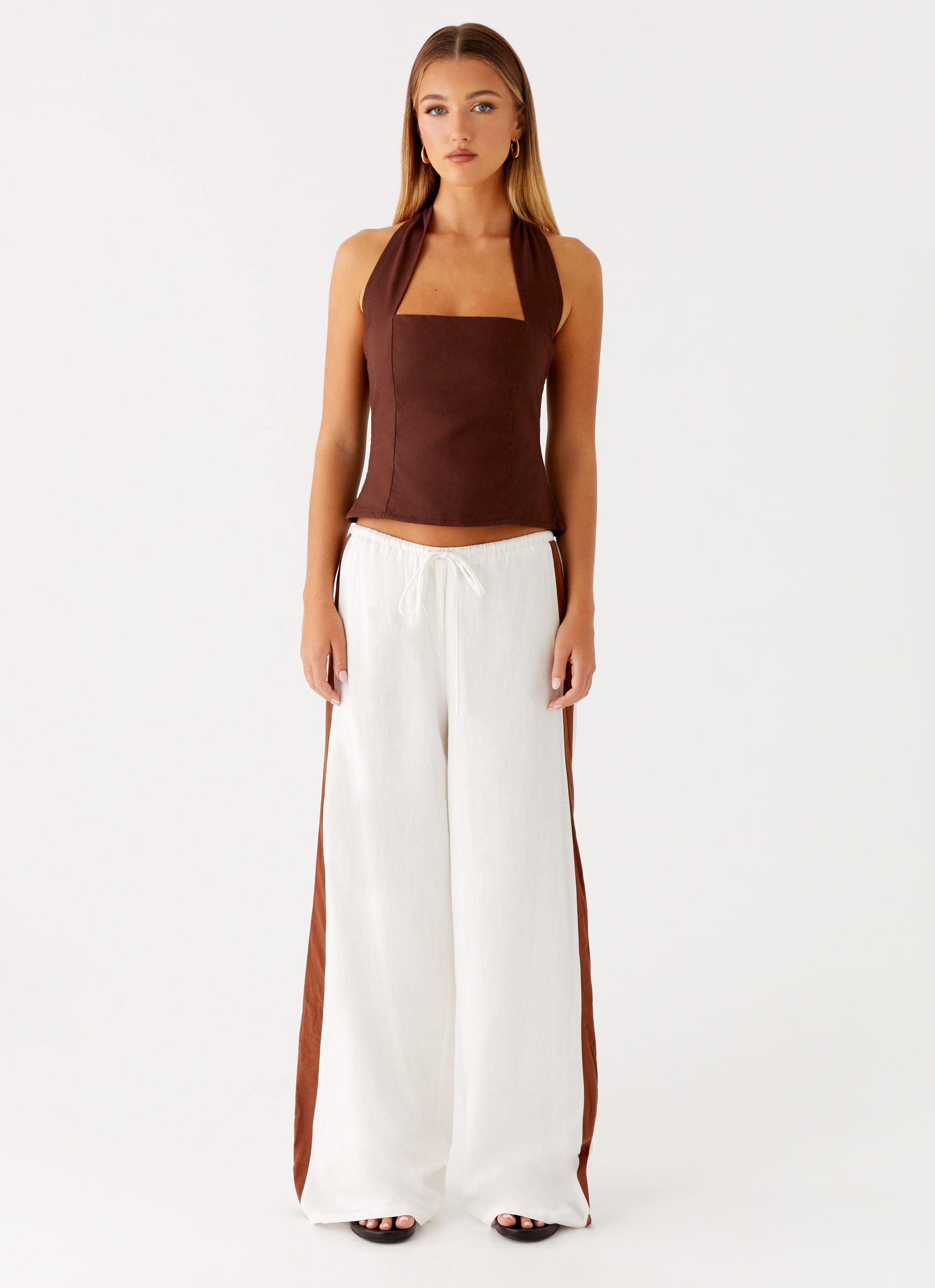 Dalida Linen Pants - Ivory