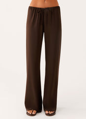 Deacon Low Rise Pants - Chocolate