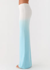 Deep Sea Kiss Maxi Skirt - Blue Ombre